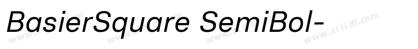 BasierSquare SemiBol字体转换